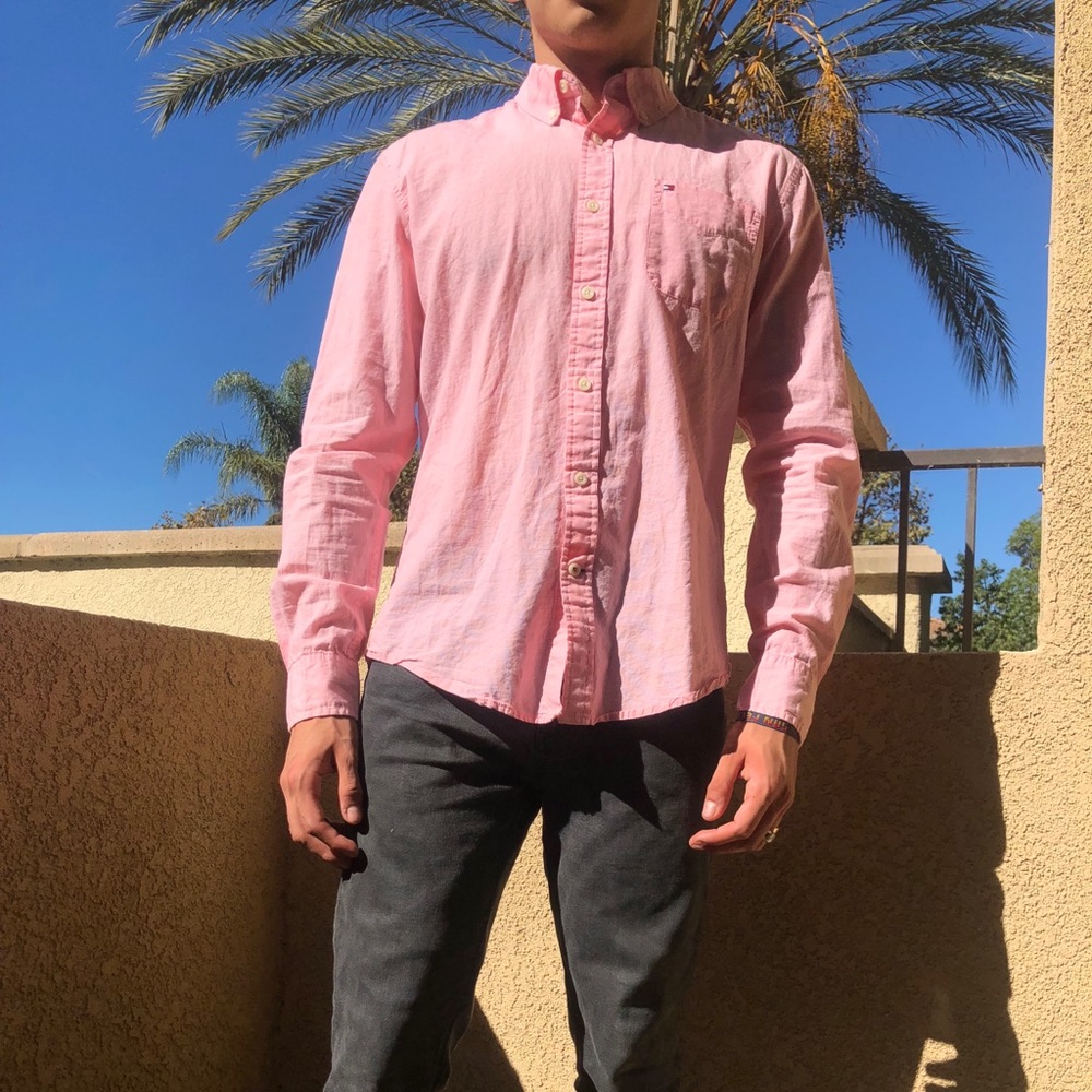 Tommy Hilfiger pink polo